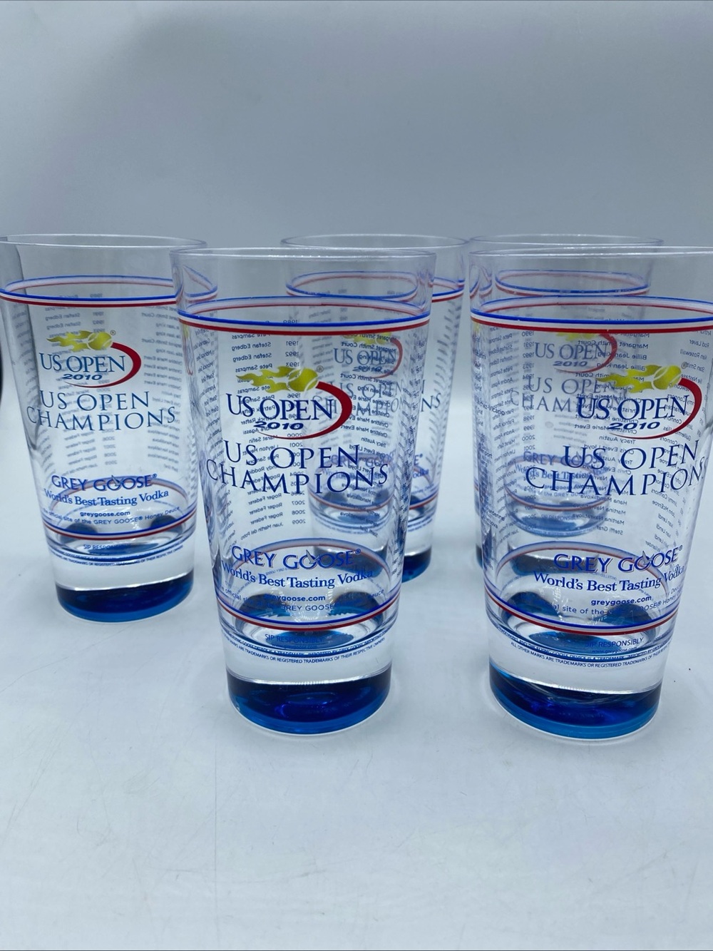 US Open Champions Grey Goose Plastic Cups Souvenir 6" Cup 2010 Vodka Honey 5